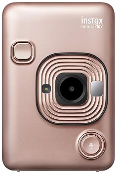 【中古】(非常に良い)富士フイルム(FUJIFILM) チェキ インスタントカメラ/スマホプリンター instax mini LiPlay ブラッシュゴールド INS MINI HM1 BLUSH GOLD