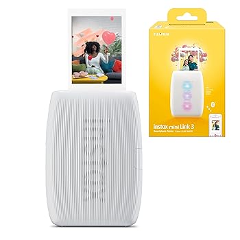 【中古】(非常に良い)富士フイルム(FUJIFILM) チェキ スマホプリンター instax mini Link3 クレイホワイト INS MINI LINK3 C WHITE