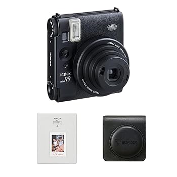 【中古】富士フイルム(FUJIFILM)インスタントフィルムカメラ Instax Mini 99 & Slinger保護ケース Instax Mini フィルム用 マットブラック｜GoodLifeStore 89,856円
