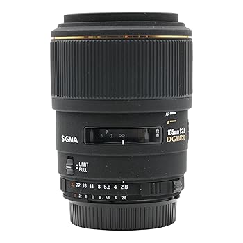 【中古】(人並み外れたに好いたらしい)シグマ 105粍 F2.8 EX DG MACRO ニコン用