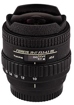 【中古】Tokina ATXAF107DXN 10-17mm f/3.5-4.5 AF DX 魚眼レンズ Nikon Digital SLR用 ブラック