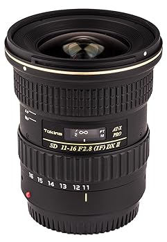 【中古】Tokina ATXAF116DXIIC 11-16粍 f/2.8 Pro DX-II 水晶体 Canon EF用 黒いこと