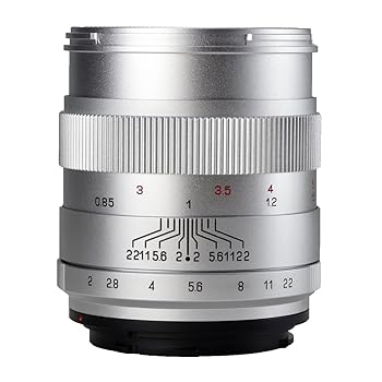 【中古】中一光学(ZHONG YI OPITCS) 単焦点レンズ CREATOR 85mm F2 (キヤノンEFマウント)(シルバー)|GoodLifeStore