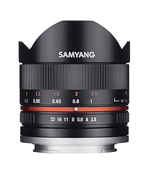 【中古】(非常に良い)SAMYANG 単焦点魚眼レンズ 8mm F2.8 II ブラック キヤノン EOS M用 APS-C用|GoodLifeStore