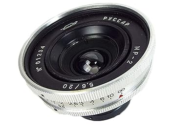 【中古】(非常に良い)※オールドレンズ※RUSSAR MR-2 20mm/f5.6シルバー ファインダー Lマウント オーバーホール済み