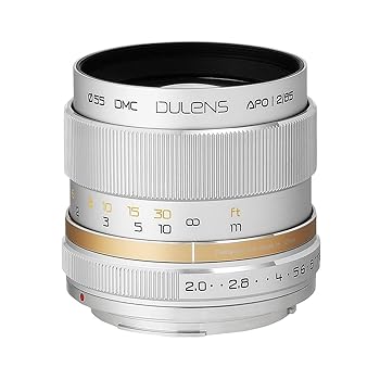 【中古】(人並み外れたに好いたらしい)DULENS APO 85粍 F2 キヤノンEF しろがね色（若明光学 毒鏡）