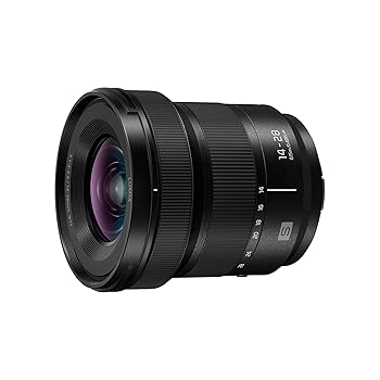 【中古】Panasonic LUMIX S続きもの 写真機水晶体 14-28粍 F4-5.6 超広角望遠レンズ マクロ命令役立つこと S-R1428 黒いこと