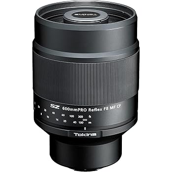 【中古】Tokina 望遠鏡鑑水晶体 SZ 600粍 PRO Reflex F8 MF CF ソニーEマウント APS-C初期化専用 軽さ545g 取扱説明書興味の中心