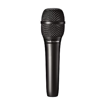 【中古】audio-technica コンデンサーマイクロホン AT2010 ハンドヘルド 動画配信・宅録・ポッドキャスト・実況・DTM ブラック AT2010