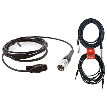 【中古】(非常に良い)Audio-Technica MT830CW ラベリアマイク ダイナミックラペル 30Hz~20kHz ケーブル2個
