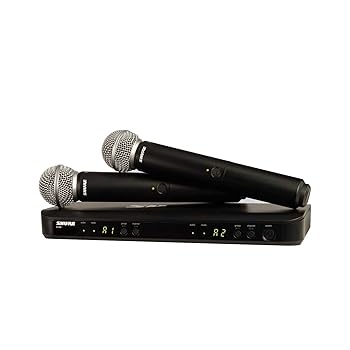 【中古】(非常に良い)Shure BLX288/SM58 H8 デュアルチャンネルハンドヘルドワイヤレスシステム