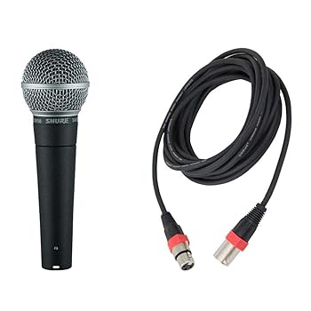 【中古】SHURE SM58-LCE 5Mマイクケーブル（XLRオス-メス） ボーカル用ダイナミックマイク