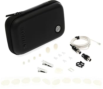 【中古】(非常に良い)Shure TwinPlex TL47W/O-MTQG-A 全指向性ラベリアマイク アクセサリーキット(TA4F、ホワイト)
