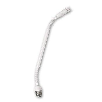 【中古】(非常に良い)Shure MX410WRLPDF/N 10インチ Dualflex グースネックマイク ライトリング ホワイト