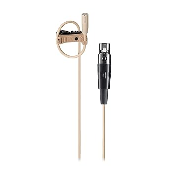 【中古】(非常に良い)audio-technica 全方向コンデンサーラベリアマイク 低感度 TA4Fコネクタ ベージュ BP899LcT4-TH