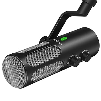【中古】(非常に良い)FIFINE ダイナミックマイク USB/XLR接続可能 単一指向性 ノイズ低減 USBケーブル PC/プレステ/オーディオミキサー対応 ステレオミニ端子 ミュー