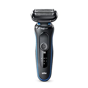 【中古】(非常に良い)ブラウン(Braun) 50-B1000S(ブルー) 密着シリーズ5 充電式シェーバー 3枚刃｜GoodLifeStore