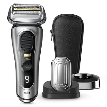 【中古】(非常に良い)シリーズ9Pro+9537s 美顔器ヘッド、充電スタンドマットシルバー｜GoodLifeStore