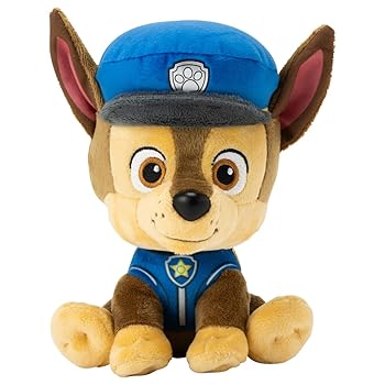 【中古】(非常に良い)パウパトロール ぬいぐるみM チェイスver. ぬいぐるみ高さ約26cm