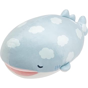 【中古】(非常に良い)サンエックス(San-X) じんべえさん 「じんべえさんとふうせんうお」 スーパーもーちもちすやすや抱きぐるみ じんべえさん MV11501 H210×W300×D51|GoodLifeStore