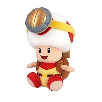 【中古】(非常に良い)三英貿易 進め! キノピオ隊長 キノピオ隊長 (座り) W12×D15×H18cm ぬいぐるみ SK01