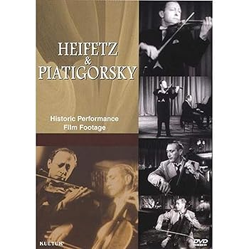 【中古】(非常に良い)Heifetz & Piatigorsky - Historic performance film footage [DVD] [Import]