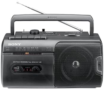 【中古】Sony CFM10 BoomBox - 黒いこと、ステレオ、テープ、助けること
