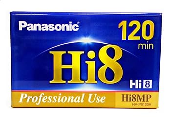 【中古】Panasonic Hi8 120分黒いこと8粍磁気テープ