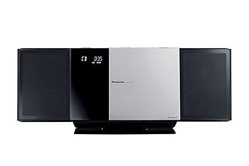 【中古】Panasonic コンパクトステレオシステム しろがね色 SC-HC35-S