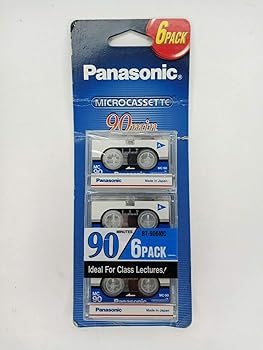 【中古】(人並み外れたに似つかわしい)Panasonic rt-906mcマイクロテープ6容器に並べる90分各磁気テープの静電容量