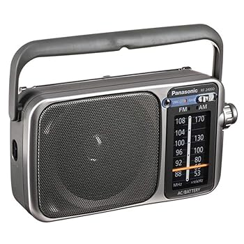 【中古】(人並み外れたに似つかわしい)Panasonic Rf-2400D アメリシウム/FM Radio, Silver/Grey