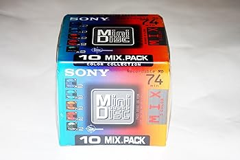 【中古】(人並み外れたに似つかわしい)SONY MD 74分 10枚容器に並べる 色つや交ぜ合わせる