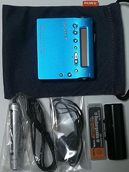 【中古】SONY ソニー MZ-R900（L） 青碧 携帯型MD電気蓄音機 MDLP相応う （MD吹き込み生まれ変わり兼用機/MDウォークマン/リコーダー）