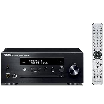 【中古】(非常に良い)ヤマハ ネットワーク CDレシーバー AirPlay MusicCast 対応 Wi-Fi内蔵 ブラック CRX-N470(B)