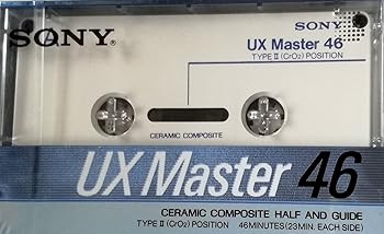 【中古】SONY カセットテープ UX Master 46分 陶器教旨+Br2000- Gs TYPEII(CrO2)POSITION UX-MST 46