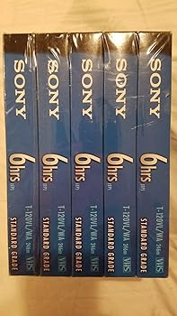 【中古】(人並み外れたに似つかわしい)Sony VHS t-120vl / WA判定基準品位VHS磁気テープ ? 5容器に並べる
