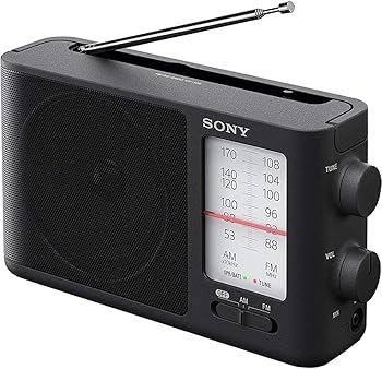 【中古】(人並み外れたに似つかわしい)ソニー ICF-506 アナログチューニングポータブルFM/AMラジオ受信機 黒いこと 2.2英国ポンド