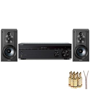 【中古】(人並み外れたに好いたらしい)Sony STRDH590 5.2 マルチ通信路 4K HDR AV受信システムバンドル 金棒引き、100フート針金、耳栓(5有りの実)(8品目)