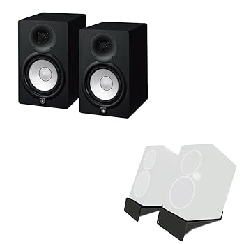 【中古】(人並み外れたに好いたらしい)ヤマハ YAMAHA HS7 パワードスタジオモニタースピーカー×2本 ＆ KIKUTANI MO-SPS-Z モニタースピーカースタンド