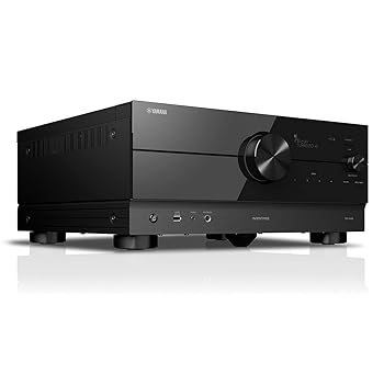【中古】Yamaha RX-A4A AVENTAGE 7.2チャンネル AVレシーバー ? 8Kおよび4K/120 HDMI、eARC、Dolby Atmos、DTS:X、Auro-3D、サラウンド:AI、Wi-Fi、Blue