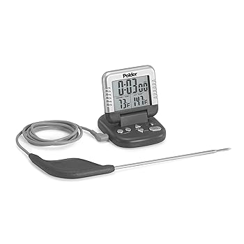 【中古】Polder Digital In-Oven Thermometer/Timer, Graphite color by Polder｜GoodLifeStore