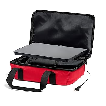 【中古】(非常に良い)HOTLOGIC Max 大型ポータブル電気フードヒーター - 革新的なフードウォーマーと温水ランチボックス 大人用 車/自宅用 - 簡単に調理、再加熱、食
