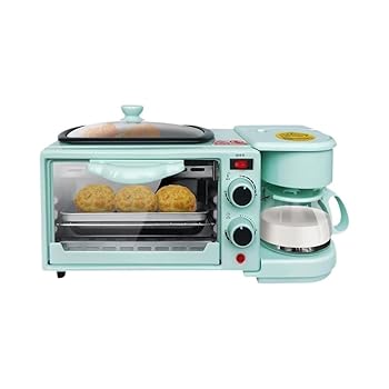 【中古】(非常に良い)Sariny家庭用多機能サンドイッチ朝食機 ロースター コーヒーマシン 完全に機能するオーブン 調理機 トースター スリーインワン家庭用多機能朝食