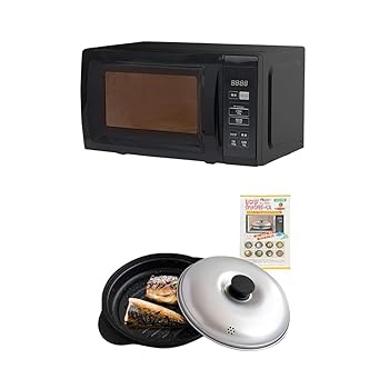 【中古】(非常に良い)電子レンジ 17L 単機能 ヘルツフリー ターンテーブル ブラック YRM-HF171(B) + [BWS] 電子レンジ専用調理器具 【焼き目が付く】 食洗器対応 MWCP