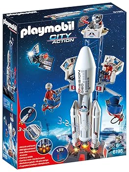 【中古】(人並み外れたに好いたらしい)PLAYMOBIL (プレイモービル) Space Rocket with Launch Site Building Kit()