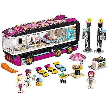 【中古】LEGO Friends 41106 Pop Star Tour Bus Building Kit