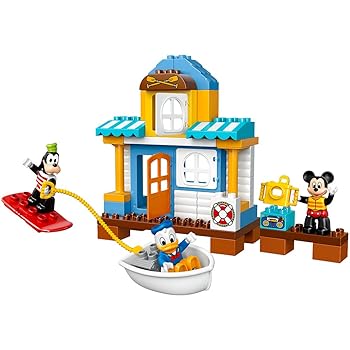 【中古】(人並み外れたに好いたらしい)LEGO DUPLO Disney 10827 Mickey \u0026 Friends Beach House Building Kit (48 Piece) by LEGO