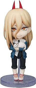 【中古】TAMASHII NATIONS Figuarts mini チェンソーマン パワー 約90mm PVC&ABS製 塗装済み可動フィギュア