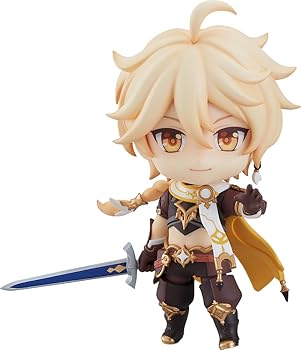 【中古】ねんどろいど 原神 旅人[空] ノンスケール プラスチック製 塗装済み可動フィギュア