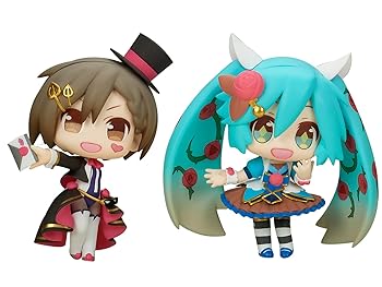 【中古】(非常に良い)絵夢トイズ 初音ミク ピアプロキャラクターズトレーディングミニフィギュアシリーズ MEIKO・初音ミク 各全高約100mm ノンスケール PVC・ABS製 塗